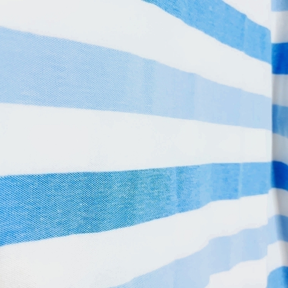 🌶️Old Navy Men’s XXL Short Sleeve Striped Collared Polo w/ Buttoned Neck - Picture 5 of 12